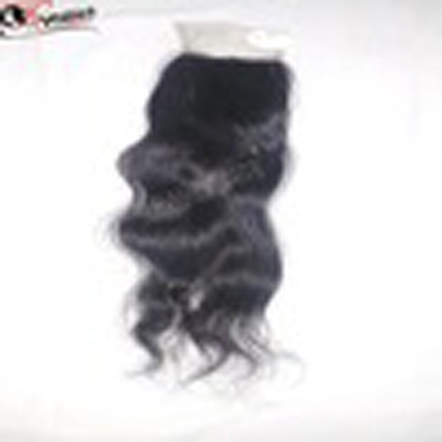 Indian Natural Kinky Curly Lace Closure Virgin Human Hair