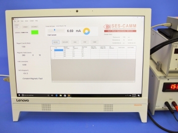 Hall Effect Experiment Device - Ge Crystal Hall Probes, Digital Display, Grey Color, 60 Kg Weight | Complete Laboratory Set-up With Electromagnet, Constant Current Power Supply, Digital Gaussmeter, And Software
