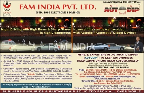 AUTODIP के साथ सड़क सुरक्षा माप