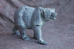 Silver Or Nickel Hand Cast Aluminum 35" Large Horse Statue
