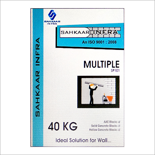 रेडी मिक्स प्लास्टर का वज़न: 40 किलोग्राम (Kg)