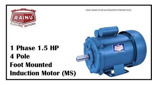 ब्लू 1 फेज 1.5 एचपी मेटल शीट मोटर