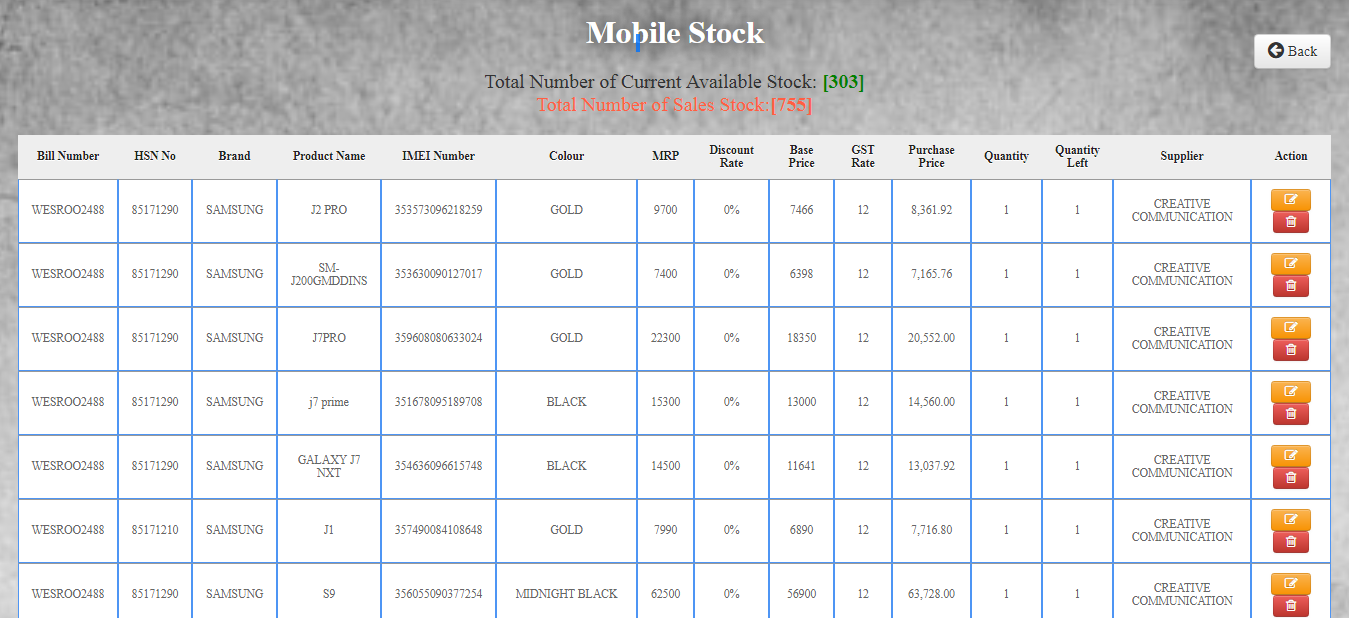 Mobile Shop Management Software