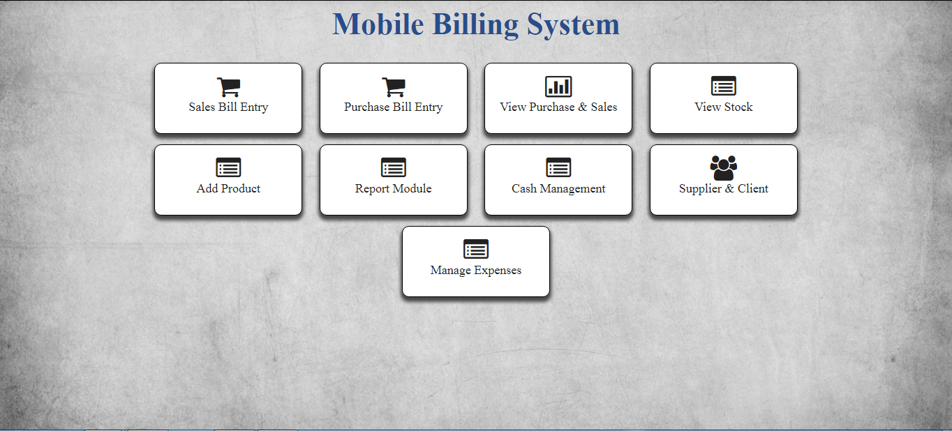 Mobile Shop Management Software