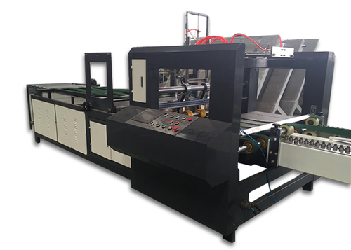 Customized Automatic Carton Folding And Gluing Machine With Photoelectric Control Feeding