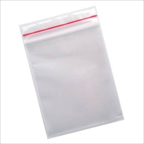Snap Lock Plastic Pouch - Plastic Material, Custom Sizes & Shapes, Transparent Color | Leak Resistant, Flexible, Leakage Proof Packaging
