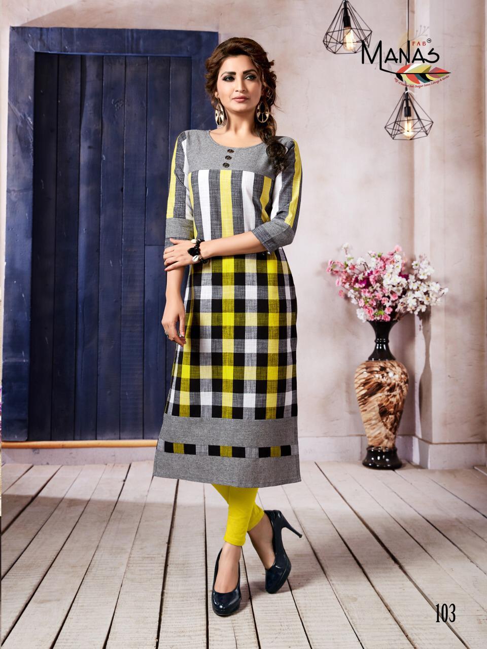 Ladies Kurti - Primmum Handloom Cotton, Size M(38)-xxl(44), Mix Color, 3-4th Sleeve Style, Modern Design, Ideal For Summer Wear