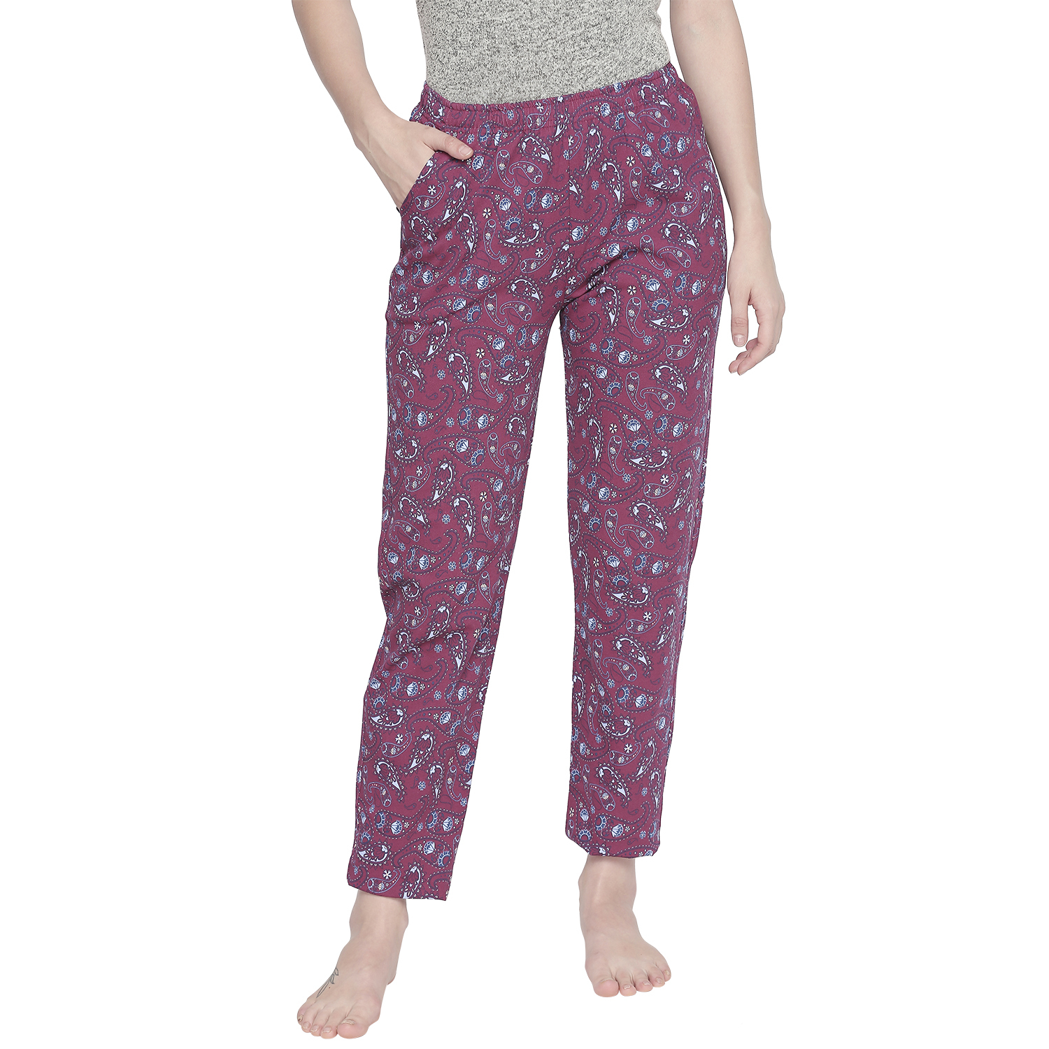 Maroon Ladies Pyjama
