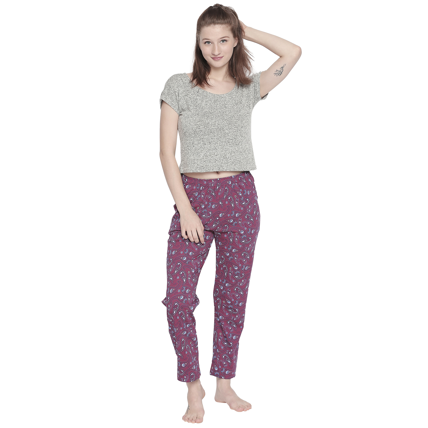 Maroon Ladies Pyjama