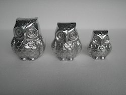 Silver & Purple Aluminum Sculptures-10