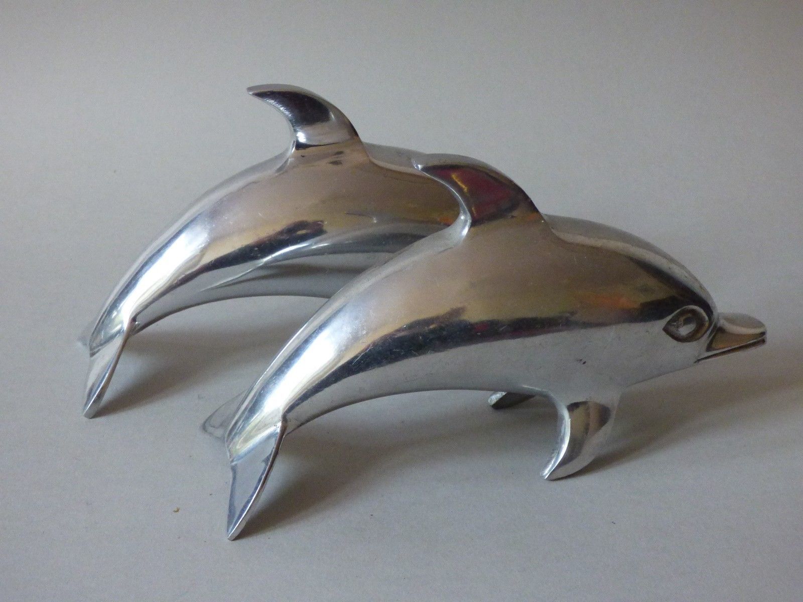 Silver Aluminum Peacock Animal Statue