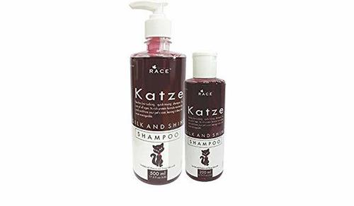 KATZE Cat Shampoo - 200ML Liquid Formula | Tearless, Protein Rich, Moisturizing, Low Sudsing, Quick Rinsing, Baby Mild, Coat Conditioning, Non-Irritating, Fresh Scent, Tangle Free