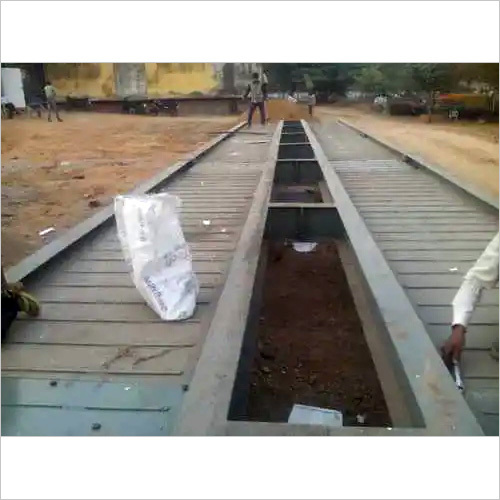 Modular Weighbridge - Steel Material, Standard Size, Grey Color | Industrial Usage, Durable Design
