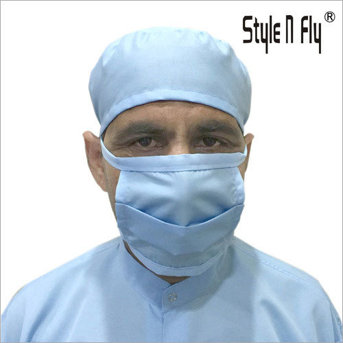 ब्लू मेल कैप एंड मास्क