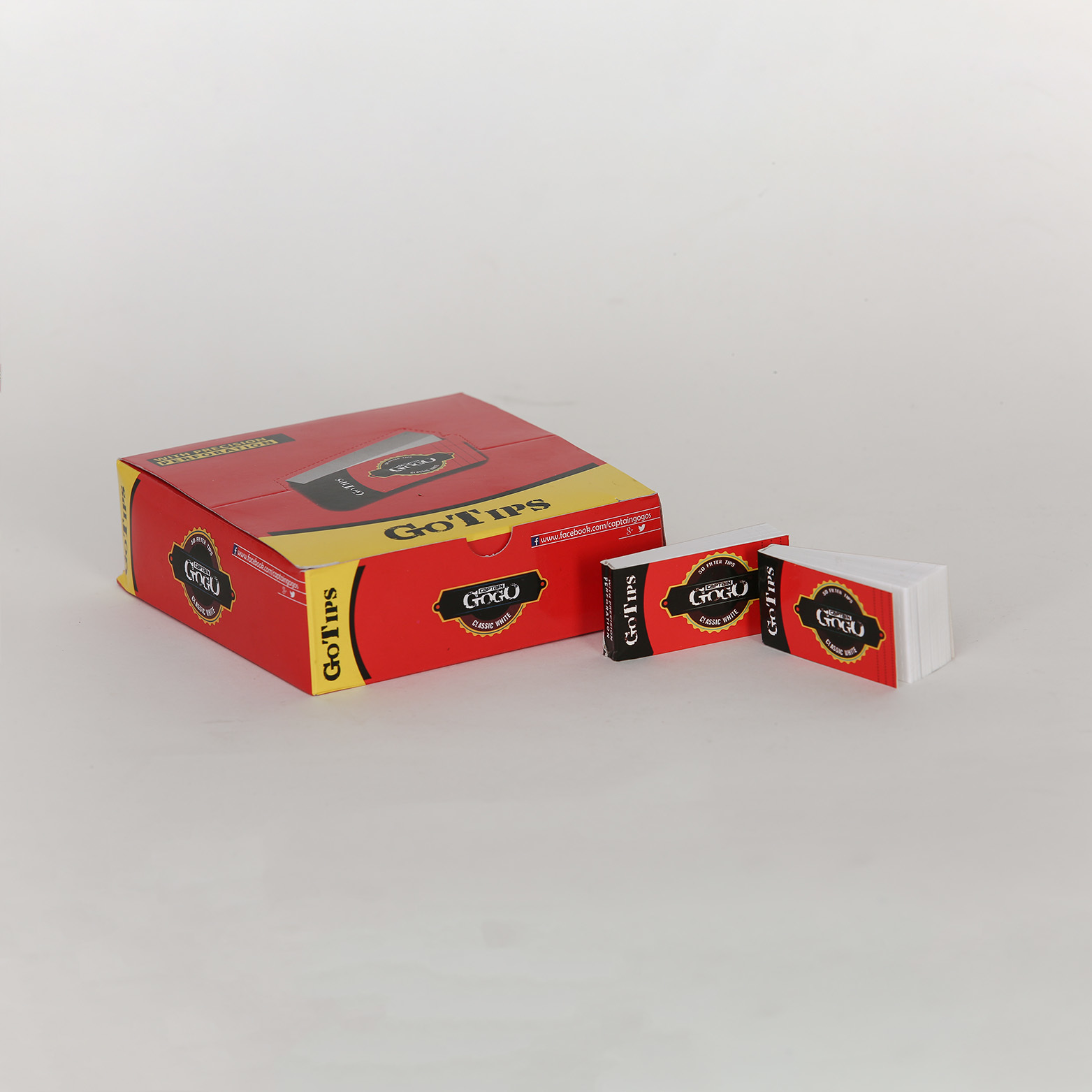 Filter Tips - 120 Gsm Cardboard Paper 20mm X 55mm | Eco-friendly, Slow Burning, White With Aesthetic Spot Uv Printing