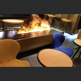 3D Simulation Water Steam Fireplace