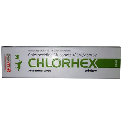 Savavet Chlorhex Topical Spray - 100ml Liquid, 4% Chlorohexidine Gluconate, Antibacterial Treatment for Cats and Dogs