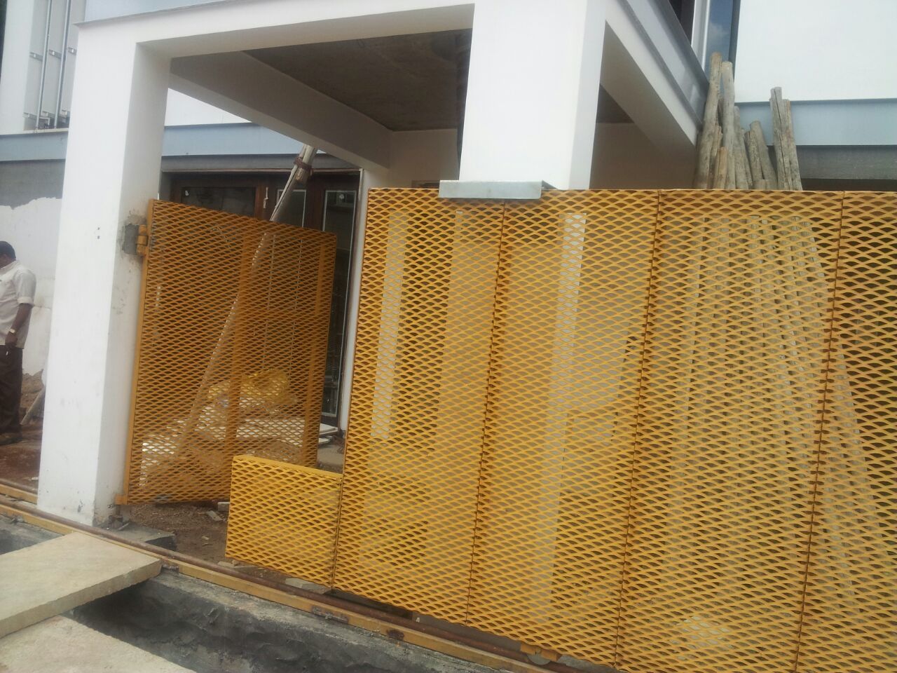 Durable Expanded Metal Grill Doors