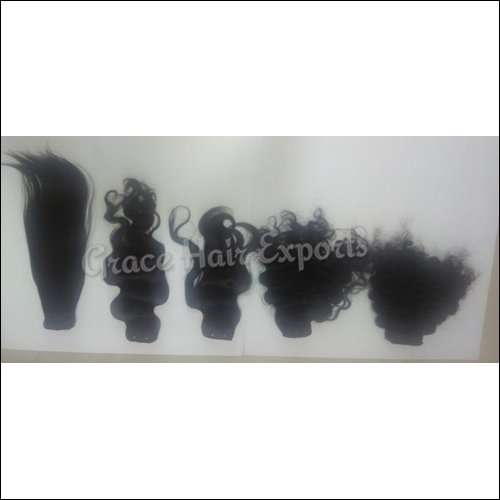 Human Hair Extensions - Curly Non Remy Hair, 750 Gram Weight, Black Color