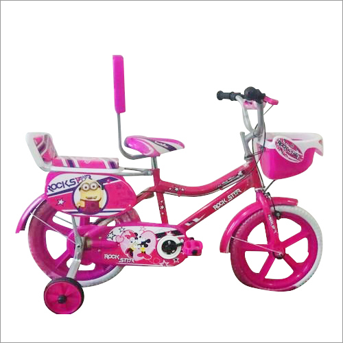 16 इंच बच्चों की गुलाबी साइकिल