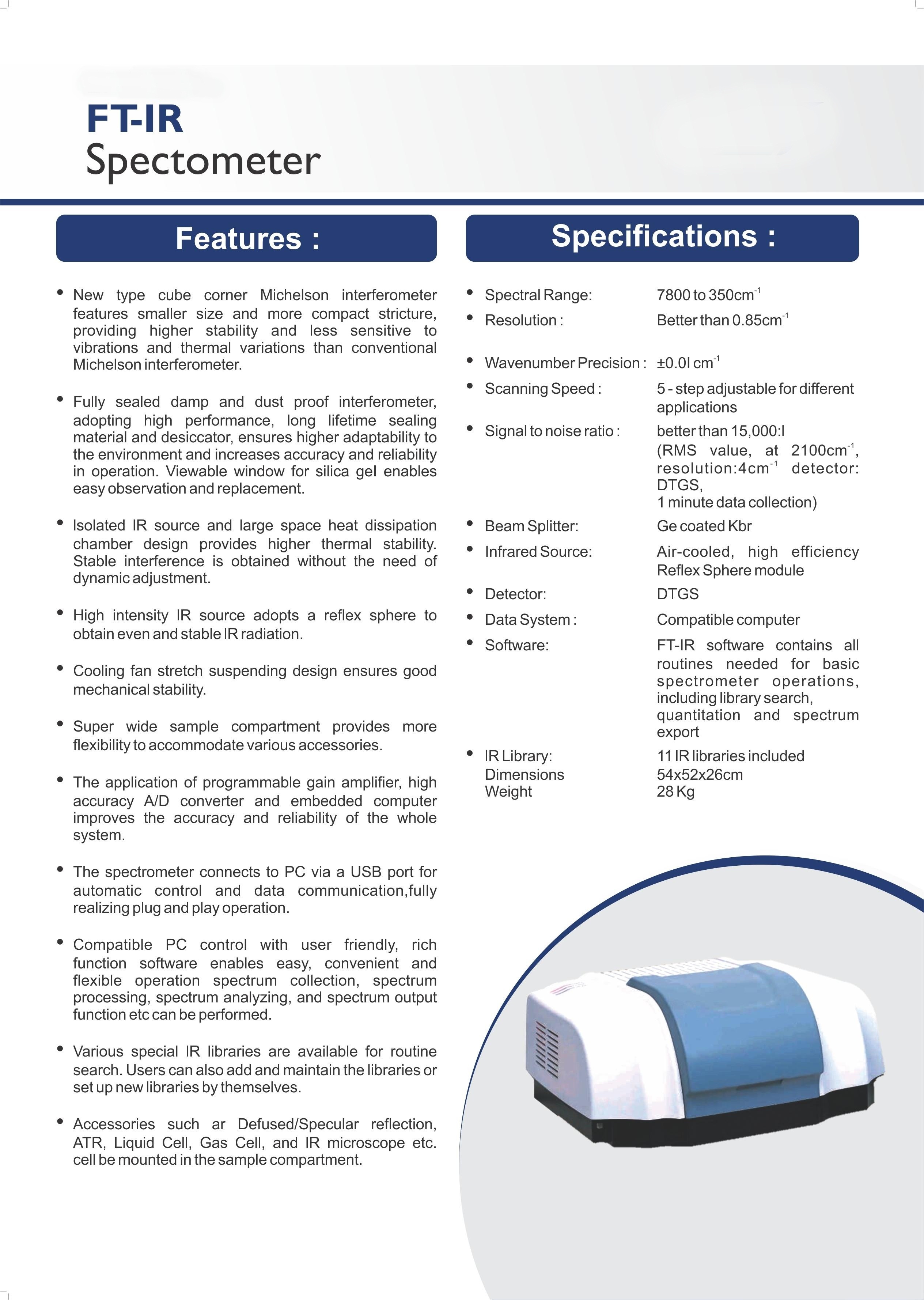 Ftir Spectrophotometer