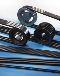 V-Ribbed Belts - Rubber, Various Widths & Lengths | High Strength, Elevated Durability, Smooth Texture, Efficient Power Transmission