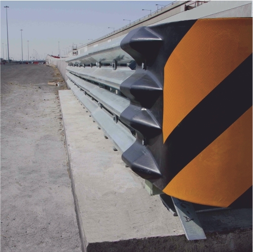 Beam Guard Rails - Metal Crash Barrier, 3mm Thickness, 4000mm Length, Silver Color | Galvanized For Road And Highway Use, Manual Function