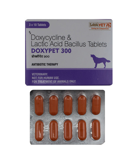 Doxypet - 300mg Doxycycline Tablets | Effective For Diarrhea, Uti, & Respiratory Infections In Dogs, Store In Cool & Dry Place