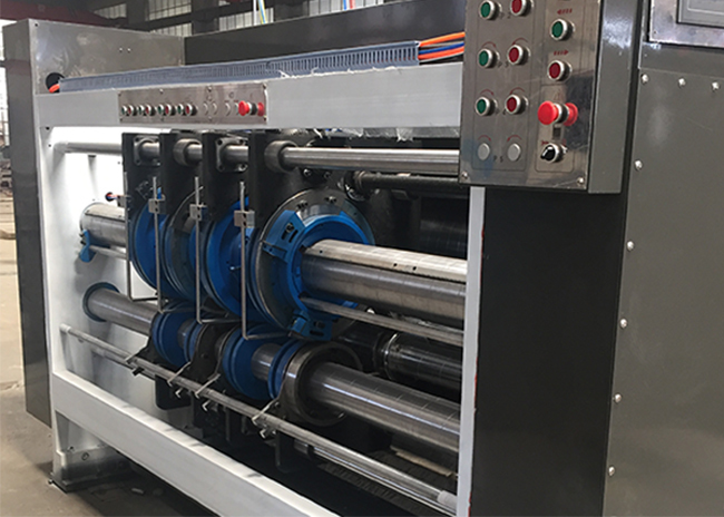 Black Automatic Lead Edge Feeding Flexo Printer Slotter Die Cutter Corrugated Boxesa Usage