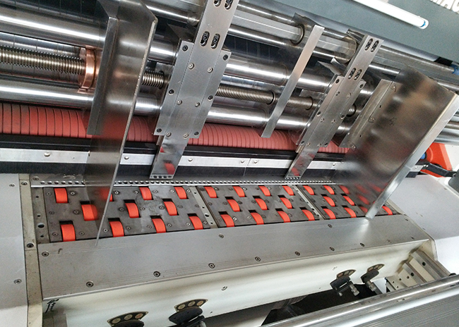 Black Automatic Lead Edge Feeding Flexo Printer Slotter Die Cutter Corrugated Boxesa Usage
