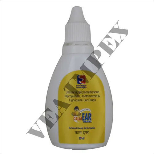 Calm Ear Drops 20ml-ofloxacin 0.3%w/v +Beclomethas Ingredients: Chemicals