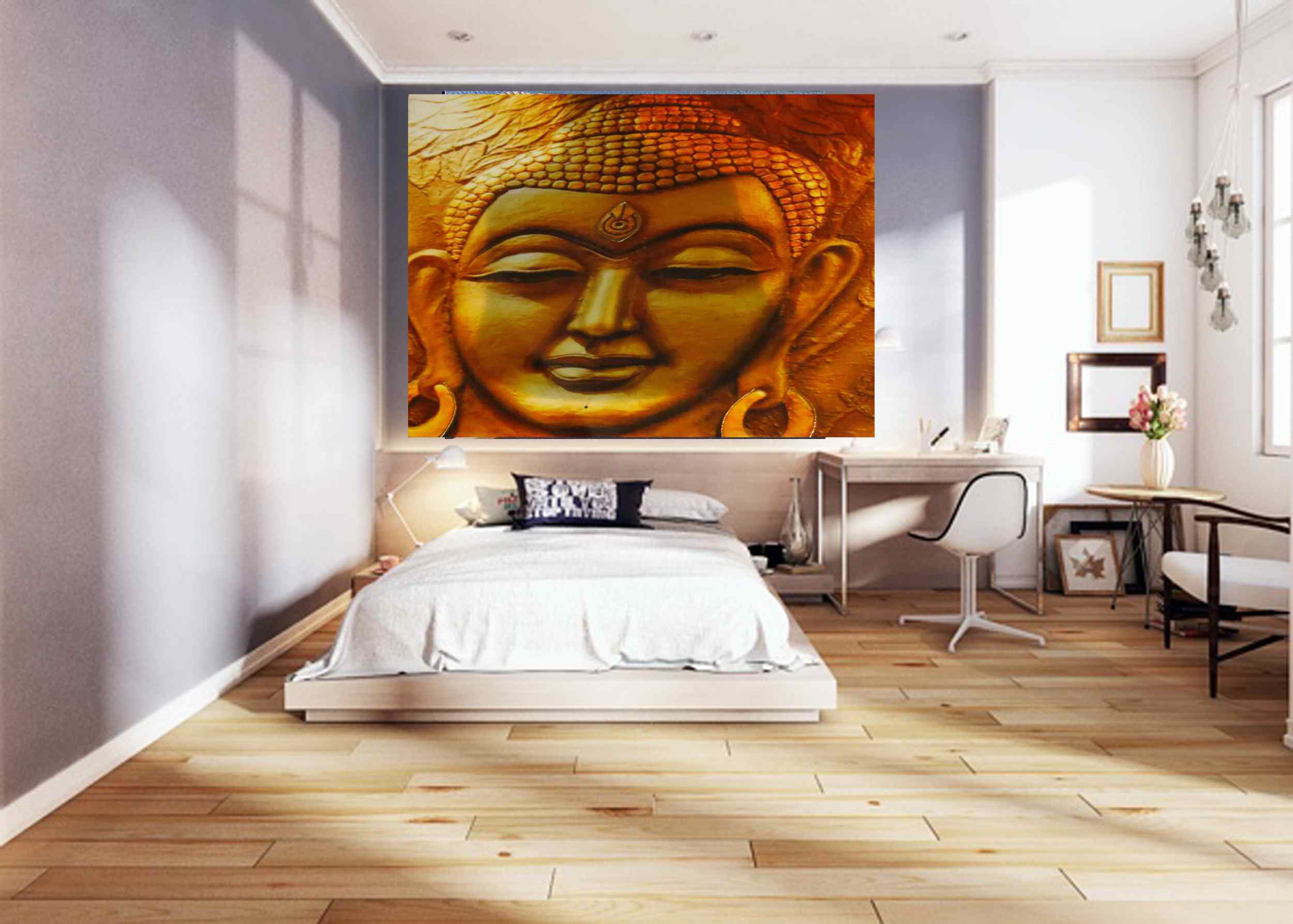 Multi Color Buddha Ji Handmade Tile