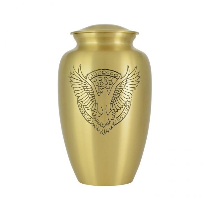 Black Blain Brass Urn- New