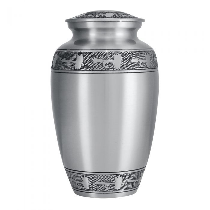 Painting New Roosevelt Black Brass Urn
