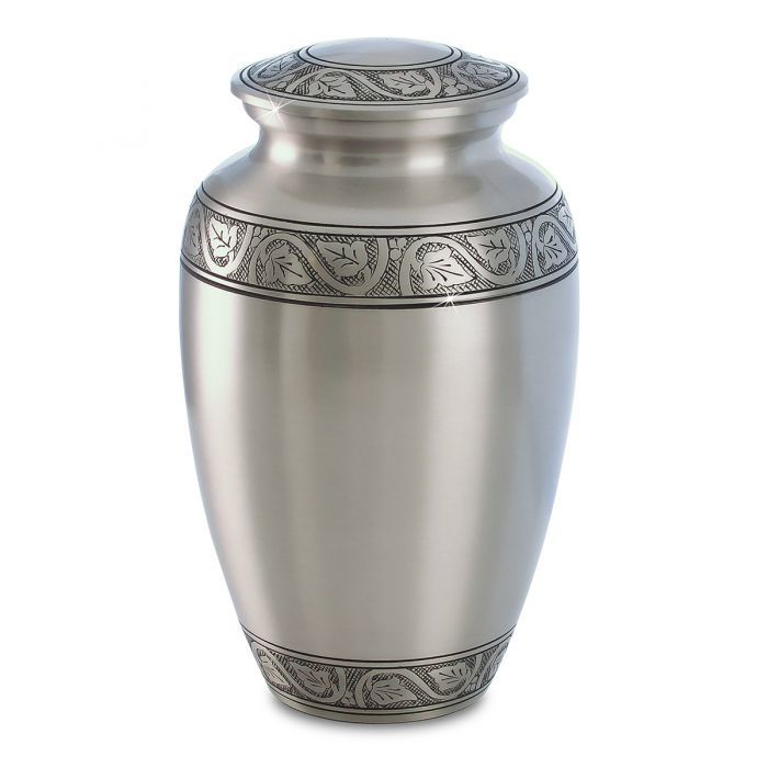 Silver New Star Bright Pewter Urn
