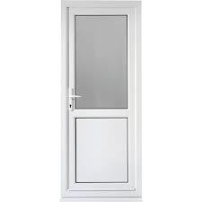 White & Wooden Textures 2 Track 2 Panel Sliding Door