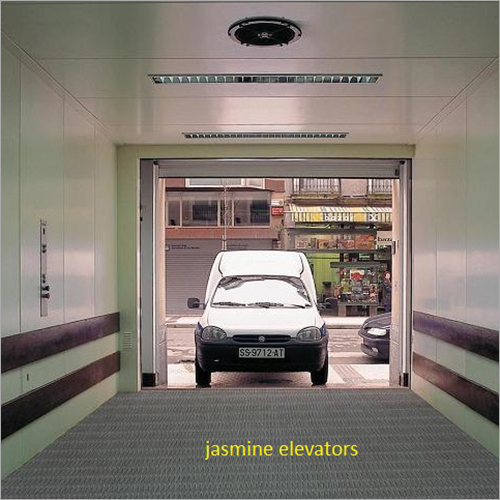 Car Elevator - Stainless Steel & Iron, Up to 5000 Kg Load Capacity, Automatic Lock, Energy Efficient Design, Easy Operation, Auto-Flap Safety System