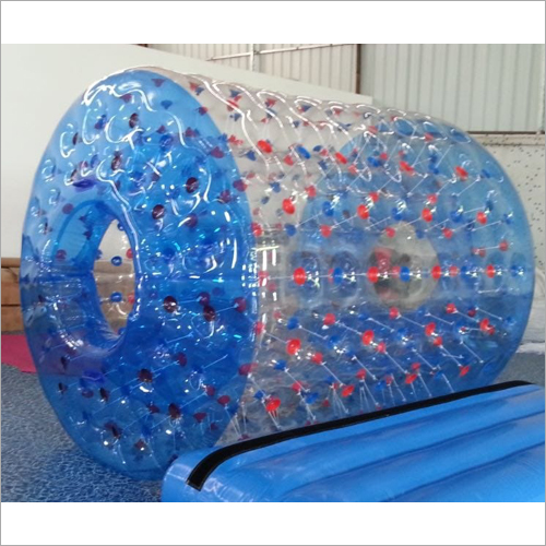 Blue Water Roller - Nylon, Cylinder Shape, Multi Color | Waterproof, Durable for Extended Use, 2 Seater Amusement Park Entertainment