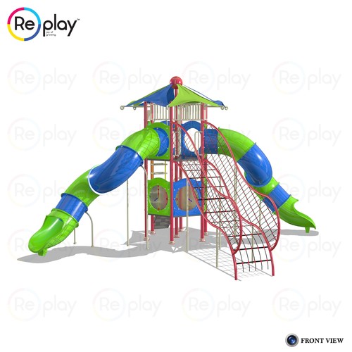 Steel And Rope Tunnel Slide