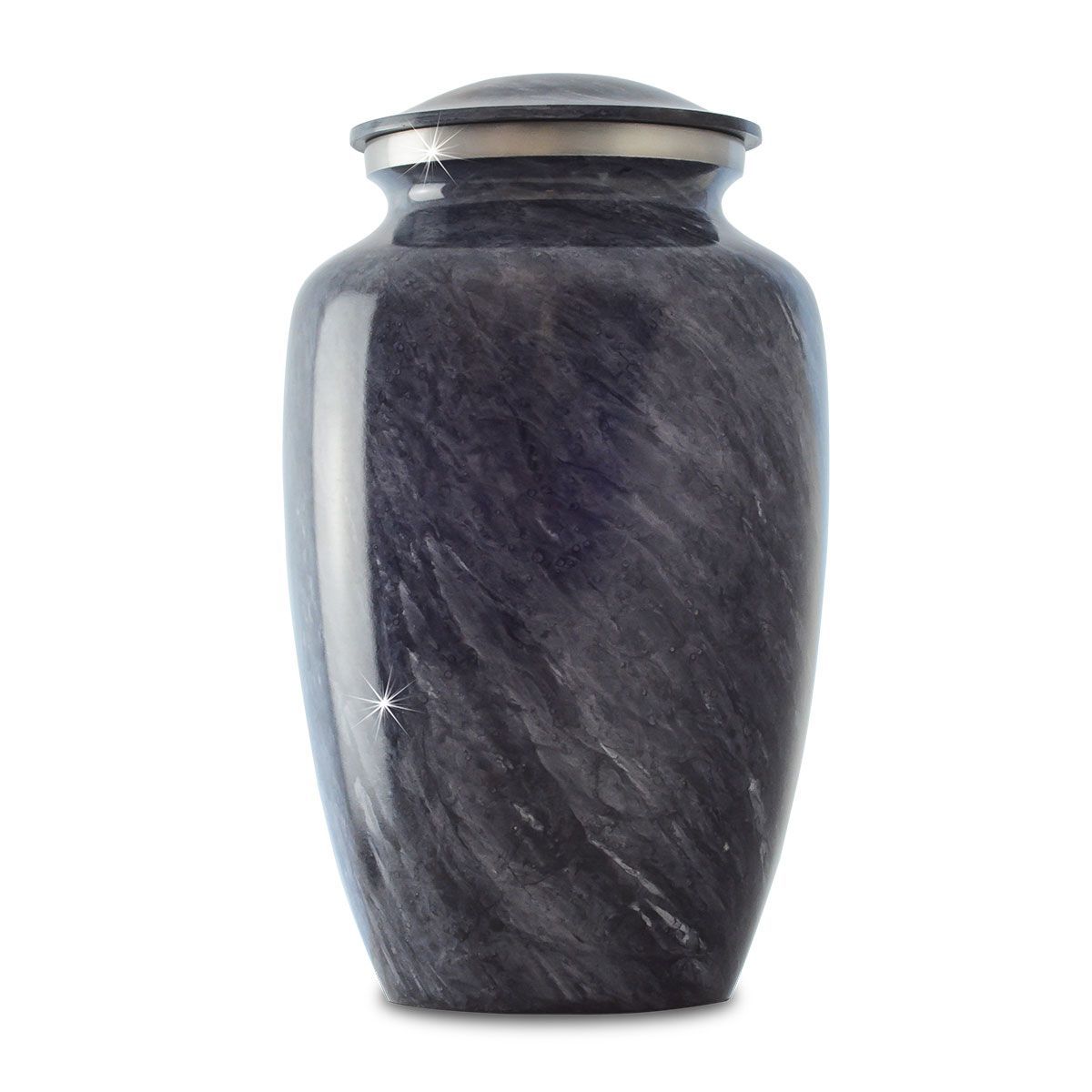 Metal Deep Purple Aluminum Urn