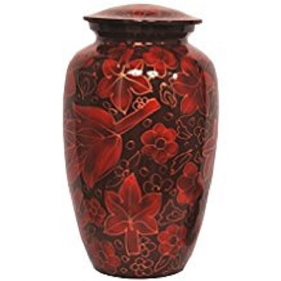 Metal Deep Purple Aluminum Urn