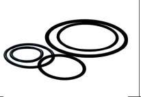 Rubber O Rings - 3.2-5 mm Thickness, 50-60 g Weight | Easy to Use and Durable Design