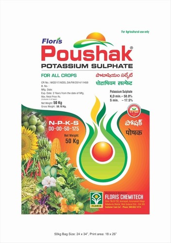 Poushak Brand Potassium Sulphate For Drip (S.O.P)