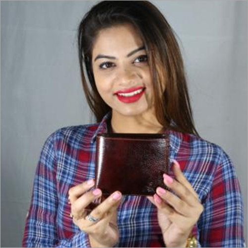 Brown Textured Leather Wallet