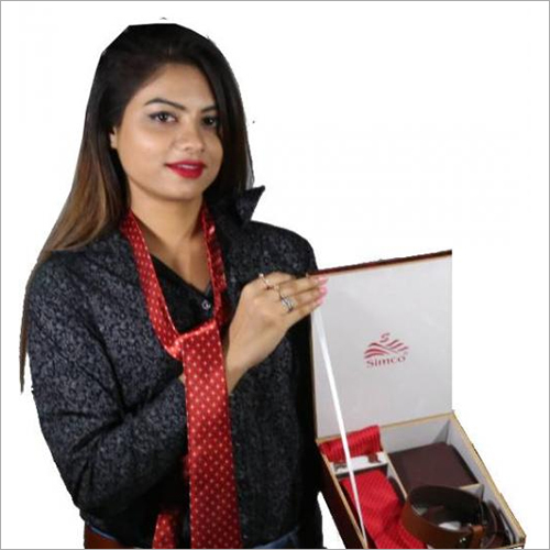 Red & Brown Leather Wallet Combo Gift Set
