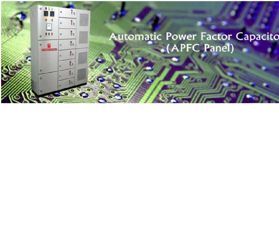 Multiple Components Power Factor Capacitor Panel