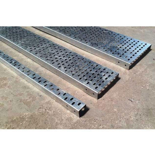 Gi Perforated Cable Tray - Aluminum, Length 1 Meter, Width 100-1100 Mm, Side Rail Height 40-100 Mm, Thickness 5-10 Mm, Galvanized Finish