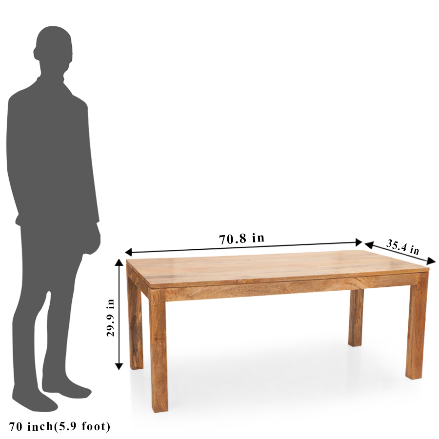 Wooden Dining Table No Assembly Required