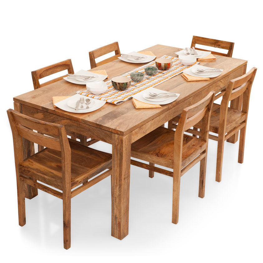 Wooden Dining Table No Assembly Required