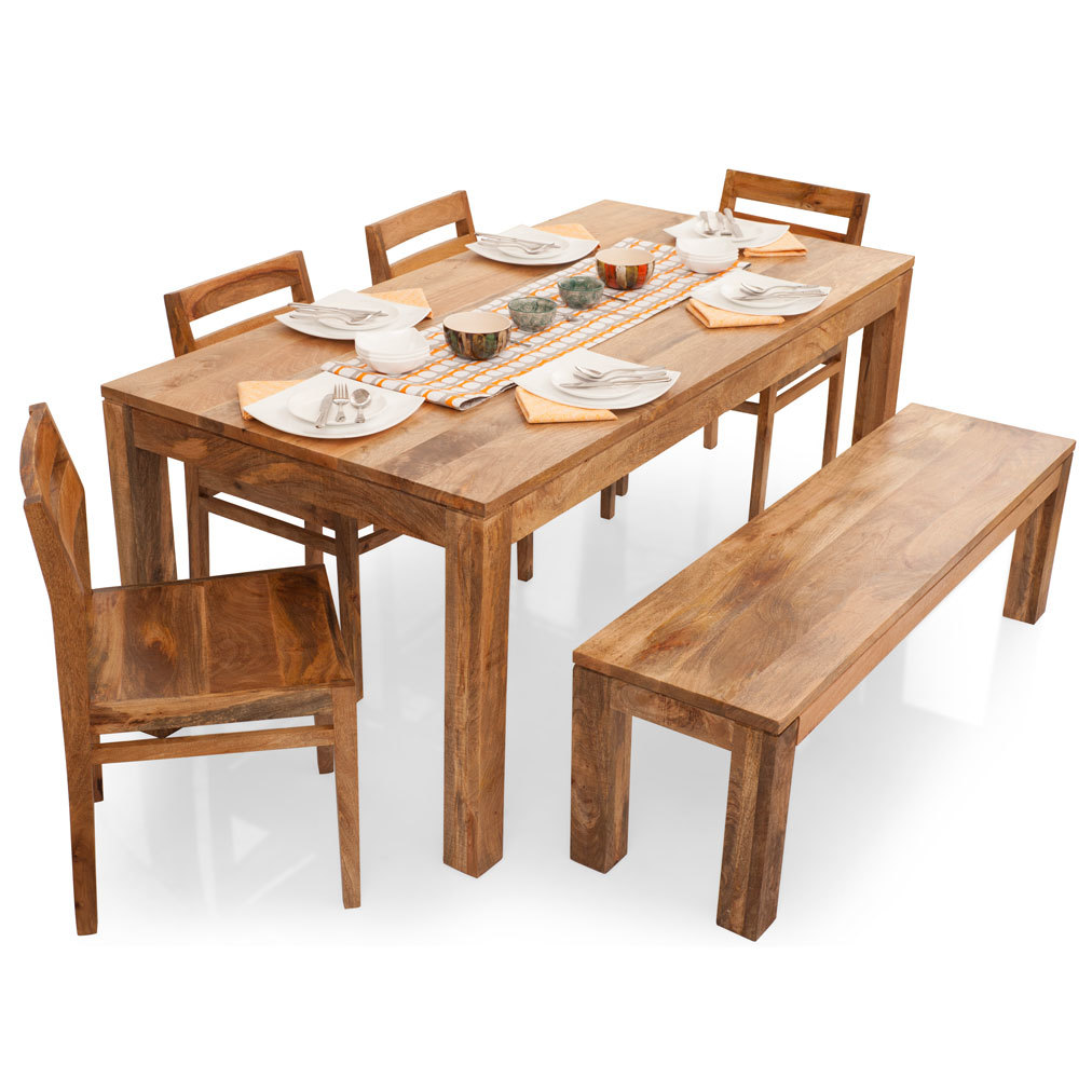 Wooden Dining Table No Assembly Required